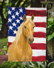 Load image into Gallery viewer, Palomino Quarter Horse American Garden Flag