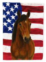 Load image into Gallery viewer, Bay Andalusian Horse American House Flag