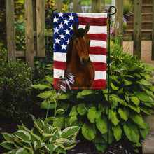 Load image into Gallery viewer, Bay Andalusian Horse American Garden Flag