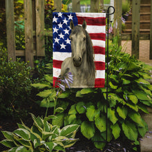 Load image into Gallery viewer, Gray Andalusian Horse American Garden Flag