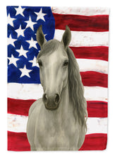 Load image into Gallery viewer, Gray Arabian Horse American Garden Flag
