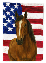 Load image into Gallery viewer, Bay Dutch Warmblood Horse American Garden Flag