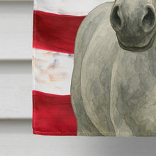 Load image into Gallery viewer, Gray Dutch Warmblood Horse American House Flag