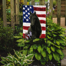 Load image into Gallery viewer, Black Friesian Horse American Garden Flag