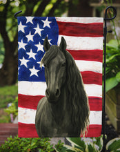 Load image into Gallery viewer, Black Friesian Horse American Garden Flag