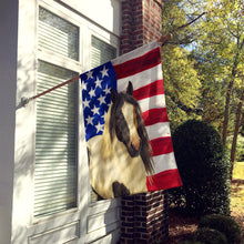 Load image into Gallery viewer, Piebald Gypsy Vanner Horse American House Flag