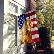 Load image into Gallery viewer, Skewbald Gypsy Vanner Horse American House Flag