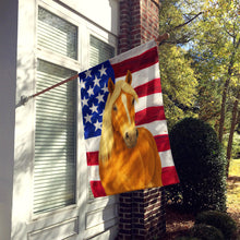 Load image into Gallery viewer, Chestnut Haflinger Horse with Flaxen Mane American House Flag