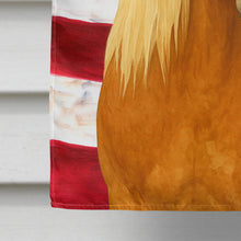 Load image into Gallery viewer, Chestnut Haflinger Horse with Flaxen Mane American House Flag