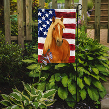 Load image into Gallery viewer, Chestnut Haflinger Horse with Flaxen Mane American Garden Flag