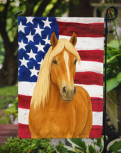 Load image into Gallery viewer, Chestnut Haflinger Horse with Flaxen Mane American Garden Flag