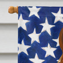 Load image into Gallery viewer, Chestnut Hanoverian Horse American House Flag