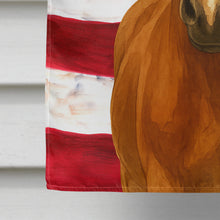 Load image into Gallery viewer, Chestnut Hanoverian Horse American House Flag
