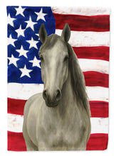 Load image into Gallery viewer, Gray Hanoverian Horse American Garden Flag