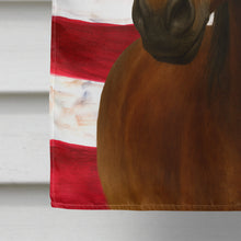 Load image into Gallery viewer, Bay Missouri Fox Trotter Horse American House Flag