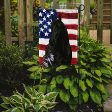 Load image into Gallery viewer, Black Missouri Fox Trotter Horse American Garden Flag