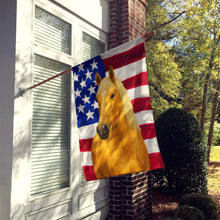 Load image into Gallery viewer, Palomino Missouri Fox Trotter Horse American House Flag