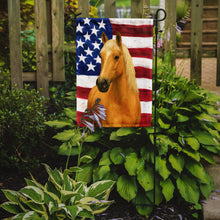 Load image into Gallery viewer, Palomino Missouri Fox Trotter Horse American Garden Flag