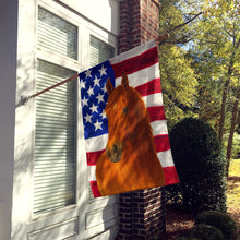 Load image into Gallery viewer, Sorrel Missouri Fox Trotter Horse American House Flag