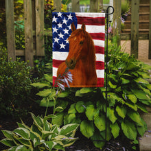 Load image into Gallery viewer, Sorrel Missouri Fox Trotter Horse American Garden Flag