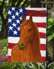 Load image into Gallery viewer, Sorrel Missouri Fox Trotter Horse American Garden Flag