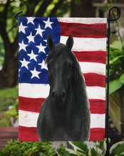 Load image into Gallery viewer, Black Morgan Horse American Garden Flag