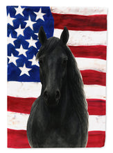 Load image into Gallery viewer, Black Morgan Horse American Garden Flag