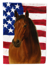 Load image into Gallery viewer, Bay Mustang Horse American Garden Flag