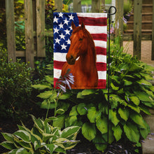 Load image into Gallery viewer, Chestnut Mustang Horse American Garden Flag