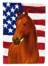 Load image into Gallery viewer, Chestnut Mustang Horse American Garden Flag