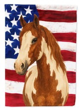 Load image into Gallery viewer, Chestnut Overo Paint Horse American House Flag