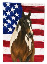 Load image into Gallery viewer, Tobiano Paint Horse American Garden Flag