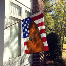 Load image into Gallery viewer, Chestnut Paso Fino Horse American House Flag