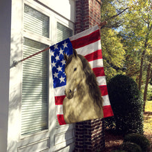 Load image into Gallery viewer, Gray Paso Fino Horse American House Flag
