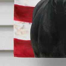 Load image into Gallery viewer, Black Percheron Horse American House Flag