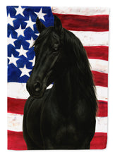 Load image into Gallery viewer, Black Rocky Mountain Horse American House Flag