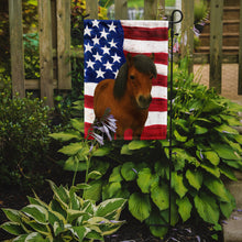 Load image into Gallery viewer, Bay Shetland Pony American Garden Flag