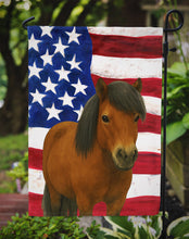 Load image into Gallery viewer, Bay Shetland Pony American Garden Flag