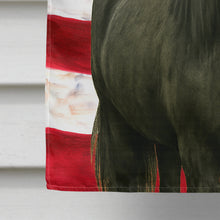 Load image into Gallery viewer, Black Shetland Pony American House Flag