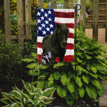 Load image into Gallery viewer, Black Shetland Pony American Garden Flag