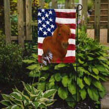 Load image into Gallery viewer, Chestnut Shetland Pony American Garden Flag