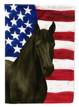 Load image into Gallery viewer, Black Tennessee Walking Horse American House Flag
