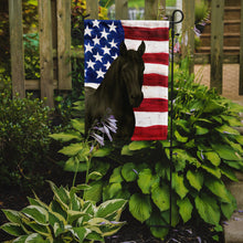 Load image into Gallery viewer, Black Tennessee Walking Horse American Garden Flag