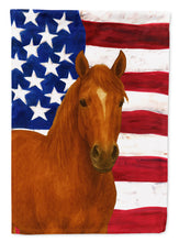 Load image into Gallery viewer, Chestnut Tennessee Walking Horse American House Flag