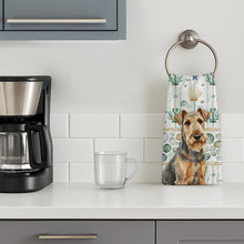 Load image into Gallery viewer, Grizzle Airedale Terrier Coastal Sea Glass Kitchen Towel