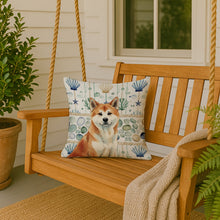 Load image into Gallery viewer, Red Akita Coastal Sea Glass Throw Pillow