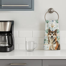 Load image into Gallery viewer, Sesame Akita Coastal Sea Glass Kitchen Towel