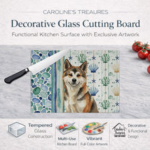 Load image into Gallery viewer, Sesame Akita Coastal Sea Glass Glass Cutting Board