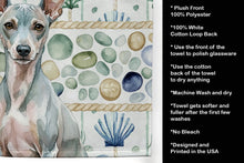 Load image into Gallery viewer, American Hairless Terrier Coastal Sea Glass Kitchen Towel