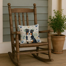 Load image into Gallery viewer, Black Tri American Shepherd Coastal Sea Glass Throw Pillow
